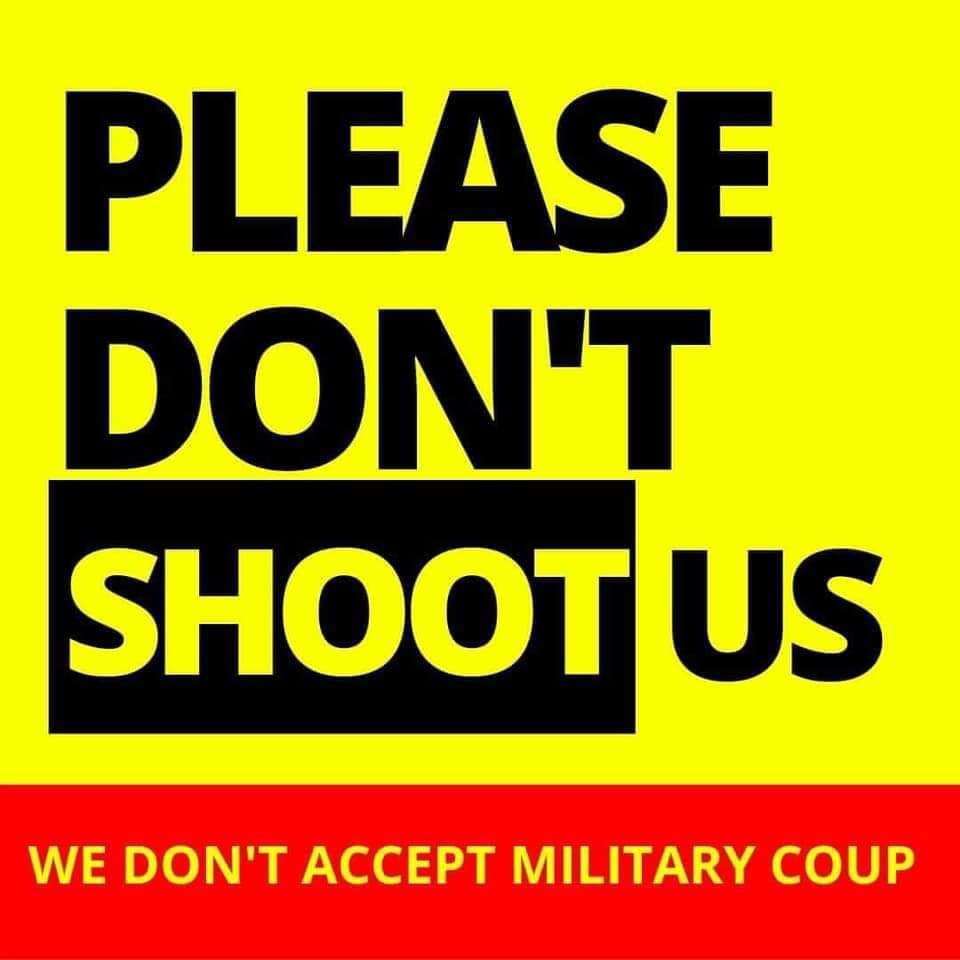 We strongly condemn the Chinese government sent their soldiers to help the military coup dictator to crack down on peaceful demonstrators cruelly.