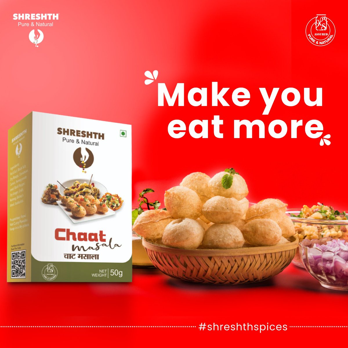 ShreshthSpices's tweet photo. #PawriHoRahiHai let's #pawri with Shrerhth Chat Masla.
#DishaRavi  #SamsungGalaxyF62 #mondaythoughts #India  #indiantaste #indianfood https://t.co/lcSuqMe3kK
