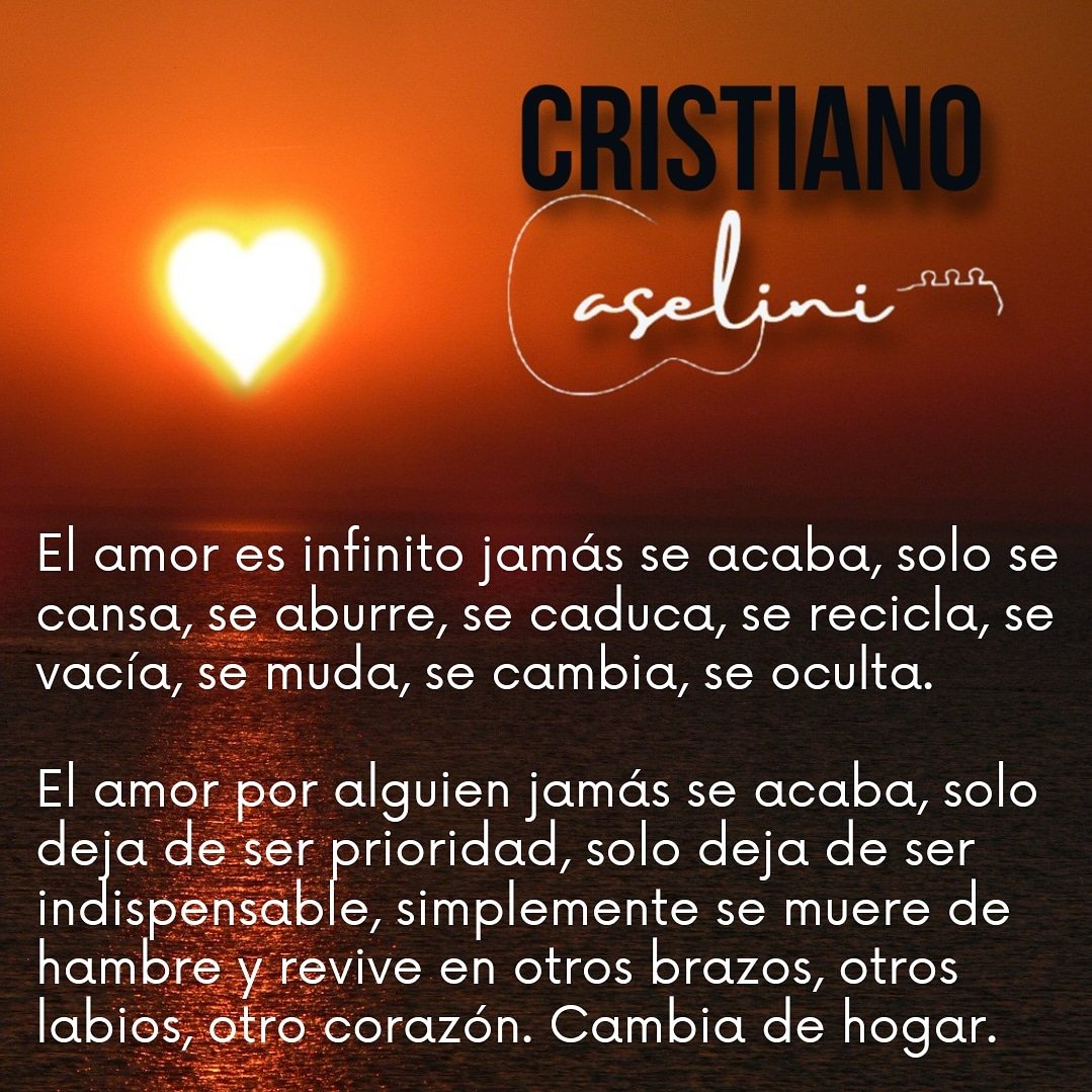 #cristianocaselini

#cantautor #compositor #letrista #musicaindependiente #méxico #puebla #facebook #instagram #youtube #soundcloud #instagramers #mexigers #unidosmusic #textos #letras #somosmusica #songwriter #singer #doblecrecords #writer #twitter #caselini #pasatextos