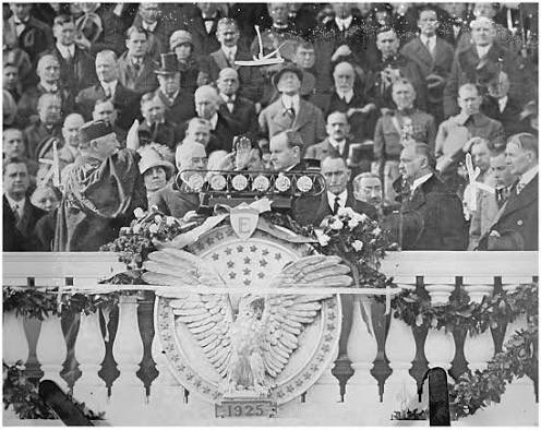 30. Calvin Coolidge’s oath of office was administered by Chief Justice Taft at his second inauguration in 1925. This was the first inauguration in which a former U.S. president administered the oath, and the first to be broadcast nationally on radio. #PresidentsDay