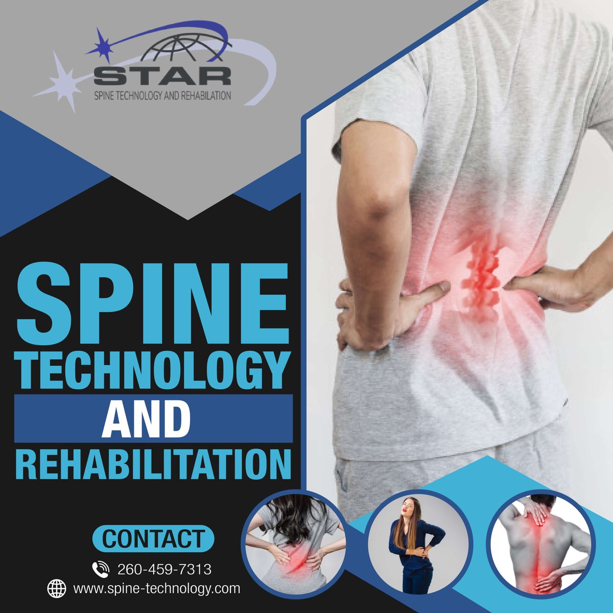 SpineTechnology's tweet photo. Does #backpain  have you feeling out of whack? Let Dr. Fortin and the team at STAR get you back in order! Call our office or visit our website today for more information on how we can help. #wellness https://t.co/eOSLY6UAUJ