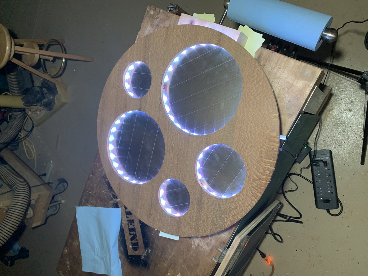 One of our creators decided to make a huge Beacons logo in his woodworking shop - so sick 🤩