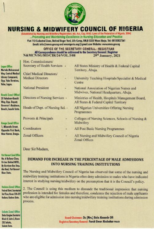 Nursing and Midwifery Council of Nigeria (NMCN) tweet media