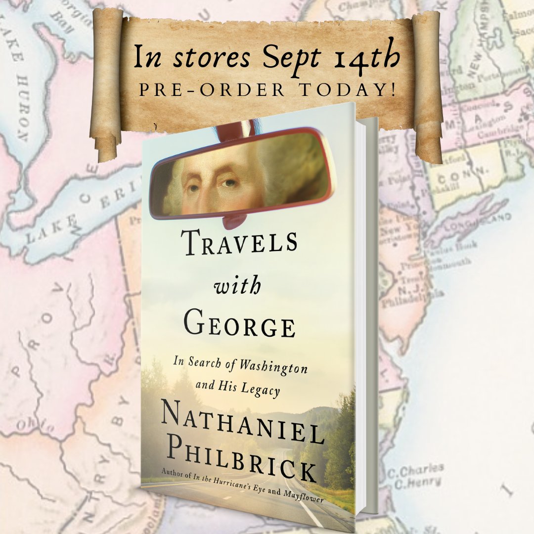 Announcing TRAVELS WITH GEORGE out Sept 14th from @VikingBooks! 228 years after #georgewashington took his roadtrip thru the colonies to unify the nation, I followed in his footsteps to discover what he did at the beginning of our country’s history. ow.ly/TuFZ50DAW82