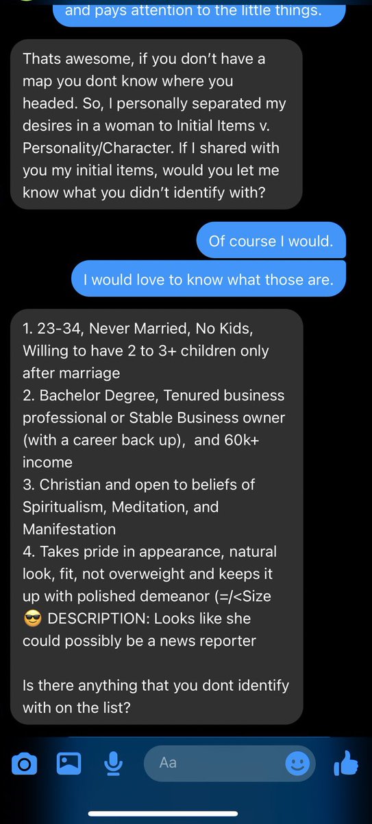 Update: I have 6 different women in my DMs telling me he sent them the exact same messages and dipped before barely talking to them, and 1 actually got a chance with him and he was a terrorist to her, he actually has a metal problem, whoa 