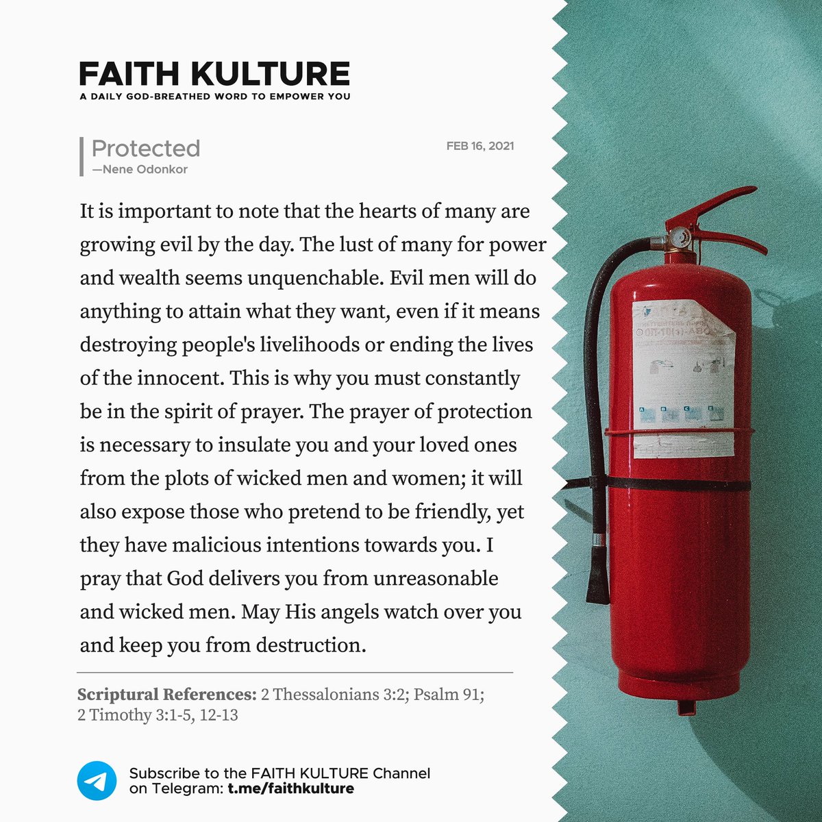 icgcworldwide's tweet photo. I pray that God delivers you from unreasonable and wicked men. May His angels watch over you and keep you from destruction. #FaithKulture https://t.co/ill7rNM5LW