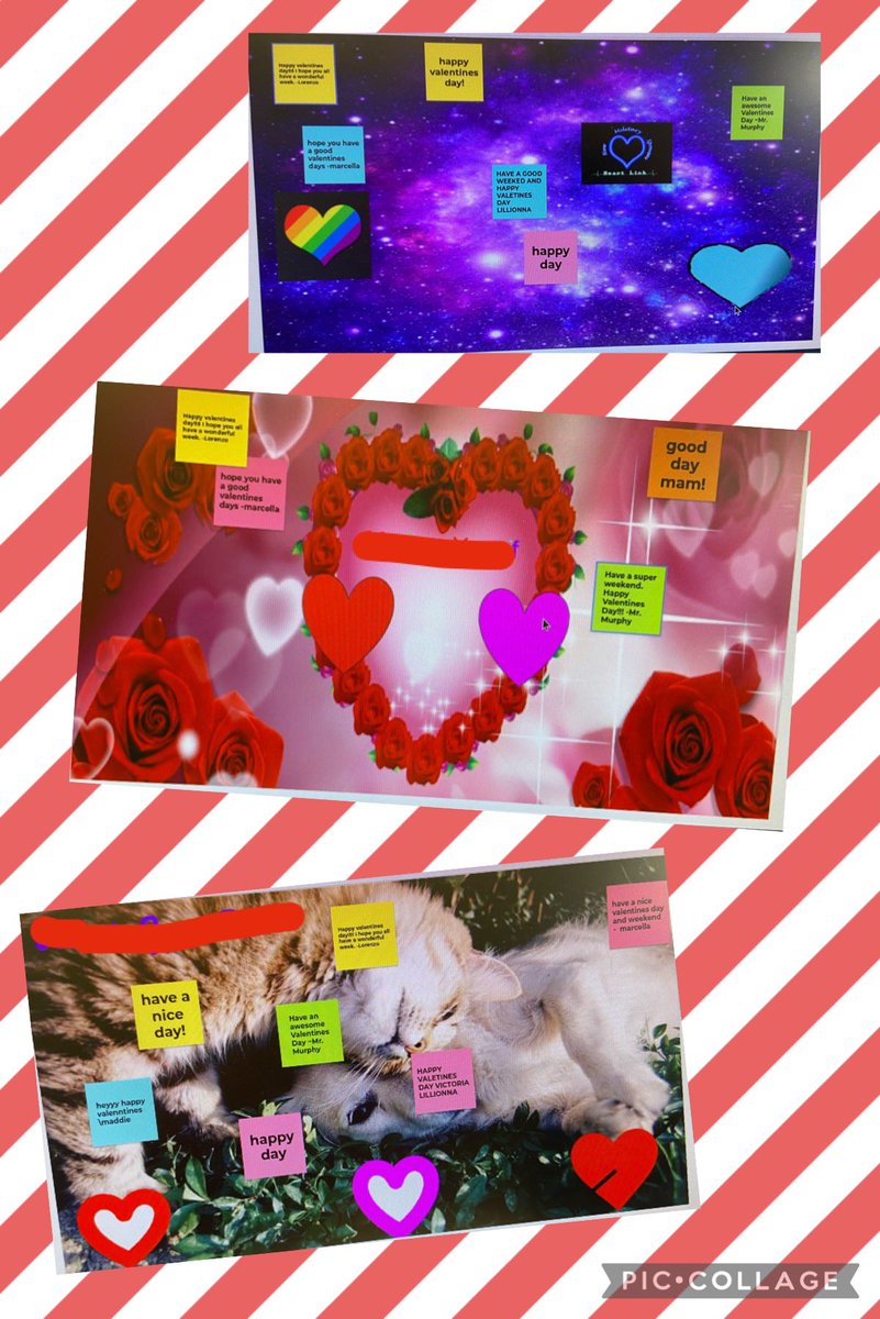 Students created a Valentine’s Day background in <a href="/googleslides/">Free Google Slides</a> and then used <a href="/googlejamboard/">Google Jamboard</a> to create virtual Valentine’s Day cards