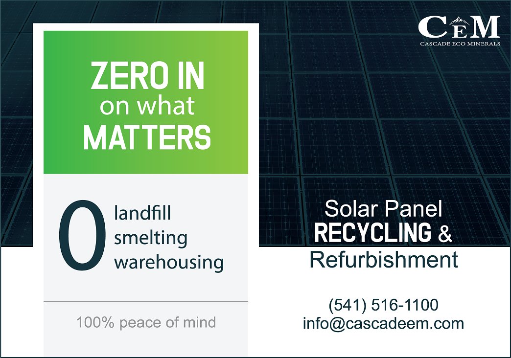 Know where your solar goes, and trust what it will become. For a completely green solution for solar recycling and refurbishment, contact CEM today. bit.ly/2IQOiFn #SolarCEM #Solar #SolarPV #Recycling #Environment #GoGreen #GoSolar #Circulareconomy