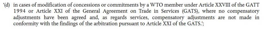  @EP_Trade and  @EUCouncil accepted these changes but went further, following  @MariePierreV, with important improvements. These include allowing  @Trade_EU to rebalance commitments when a WTO Member withdraws services commitments (the existing regulation only covers goods)