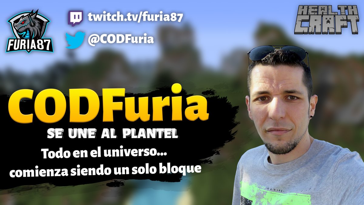 Health__Craft's tweet photo. ¡@CODFuria se une al plantel!
ElRubius te mandó un salud, y HealthCraft te da la bienvenida https://t.co/Ohvn42eMk8