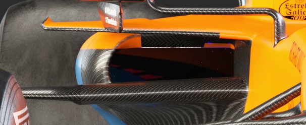 The sidepod inlet shape has carried over but the could be some different blanking in the ducts (hard to say comparing launch images - ( #MCL35M lighter image) /12