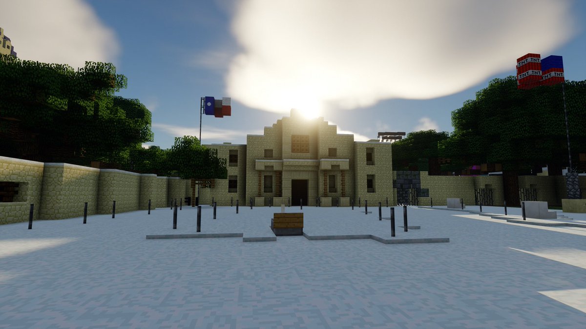 BteTexas's tweet photo. With the Cold Snap hitting Texas this week, from BTE Texas, keep safe y’all!

The Alamo - Ya Boi Keanu#6119

Click the link in our bio to join the project or to just keep up with our progress! #minecraft #bte #btetexas #minecraftbuilds #coldsnap https://t.co/HhVbvmjHCN