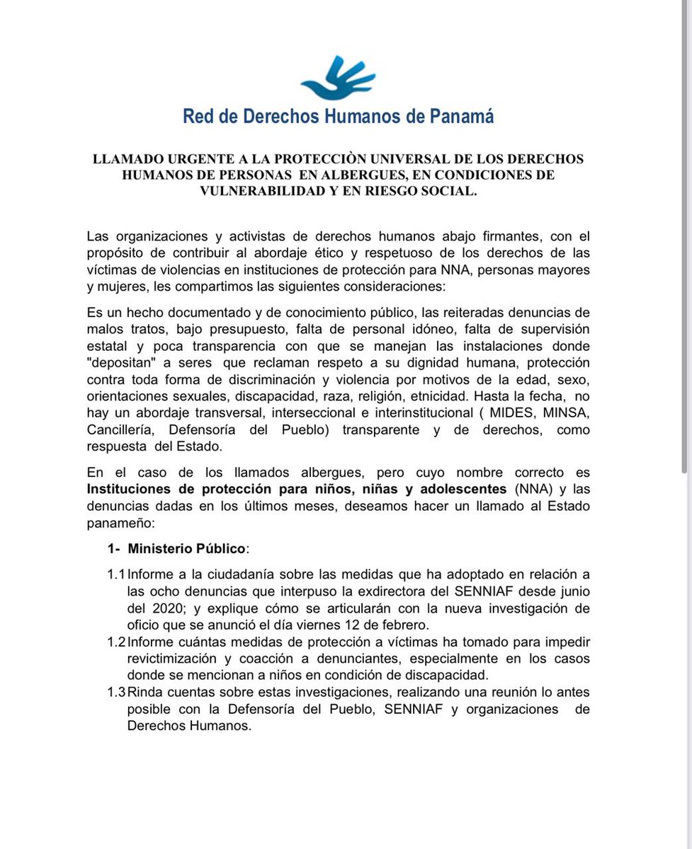 JusPaxPanama's tweet photo. La Red de DDHH @ForoSocCivil  luchó por el establecimiento del Mecanismo de Prevención de la Tortura y otros tratos crueles, inhumanos y degradantes #MNP a personas bajo custodia del estado, adscrito a @DefensoriaPan Se requiere fortalecer su mandato y su independencia funcional https://t.co/5x0yfiQjmq
