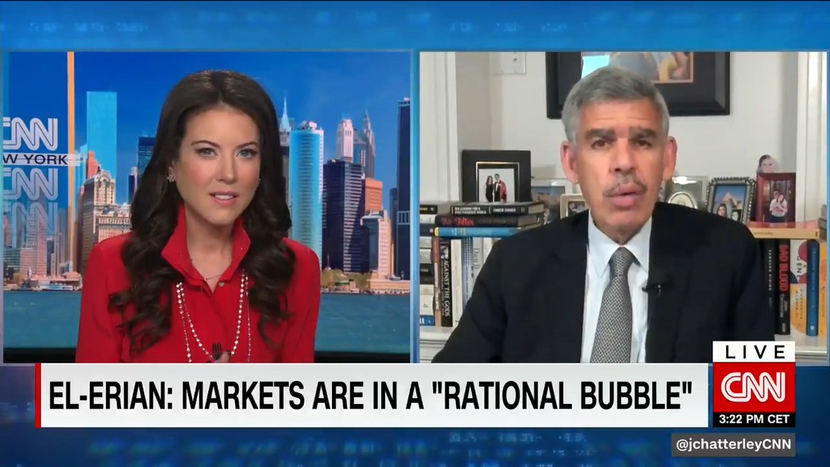 Companies buying #Bitcoin: "They don't know how else to mitigate risk."
@elerianm talks inflation fears, Fed expectations, and the timing mismatch between public/official sector $BTC adoption.
"It's part of the distortion of financial markets that we're seeing more generally." https://t.co/eJiqOkAQjK