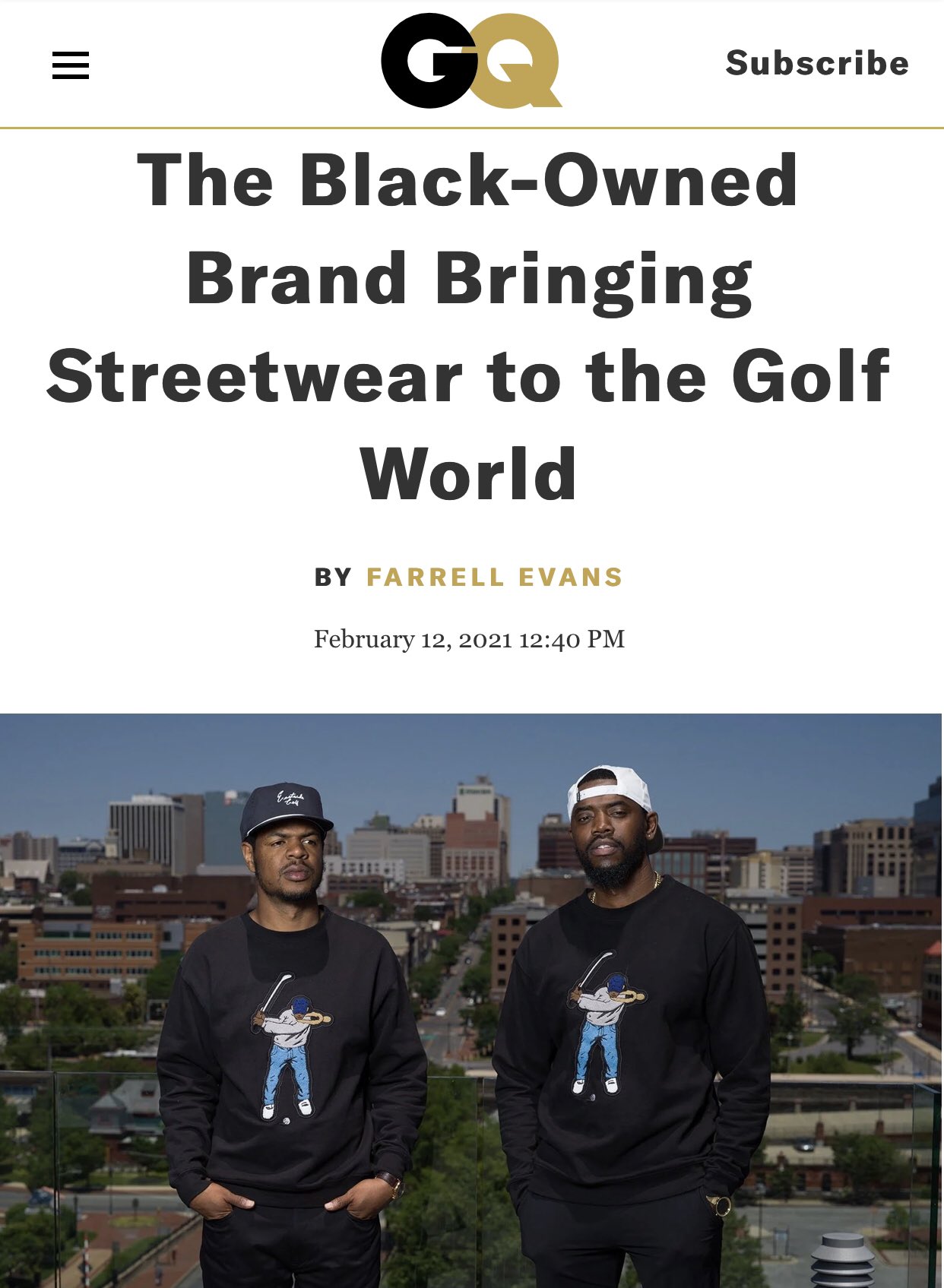 The Black-Owned Brand Bringing Streetwear to the Golf World