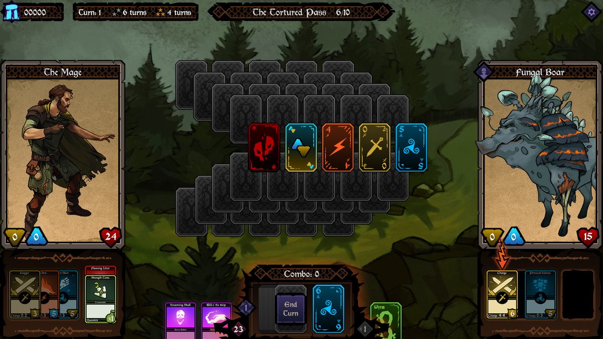 Ancient Enemy ($8.99) - y& #39;all thought Shadowhand up earlier in the list looked intriguing? why not try the next game by the same devs? a combat solitare RPG set in a world of magic and decay - Slay the Spire and Puzzle Quest fans, check it out!  https://store.steampowered.com/app/99379...