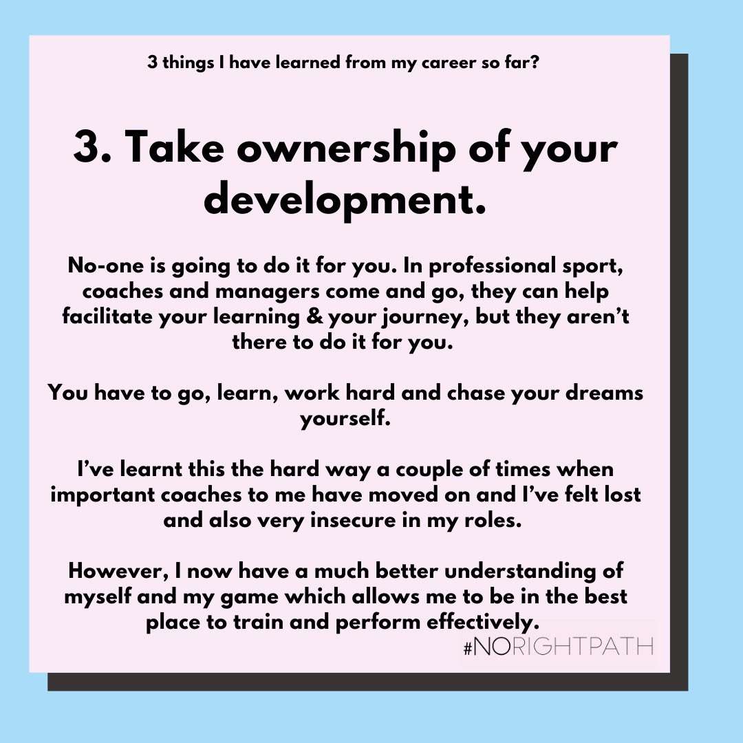 Today’s entry of the stories series on our Instagram and LinkedIn pages is with <a href="/englandcricket/">England Cricket</a> player <a href="/kirstiegordon97/">Kirstie Gordon</a>. 

➡️Do you take ownership of your own development? 

#norightpath
