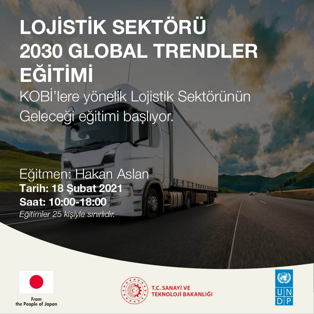 KalkinmaAjansGM's tweet photo. Covid-19 Krizine Yanıt ve Dayanıklılık Projesi kapsamında KOBİ’lere yönelik Lojistik Sektörünün Geleceği eğitimi devam ediyor
 
Kayıt için:  https://t.co/kxz7kWPY4z https://t.co/MdYP9XePi4