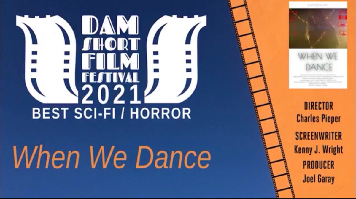 inherentcharlie's tweet photo. I’m pleased to announce that ‘When we Dance’ won ‘best sci-fi/horror movie in the @damshortfilm festival! https://t.co/nuZFHP3gev