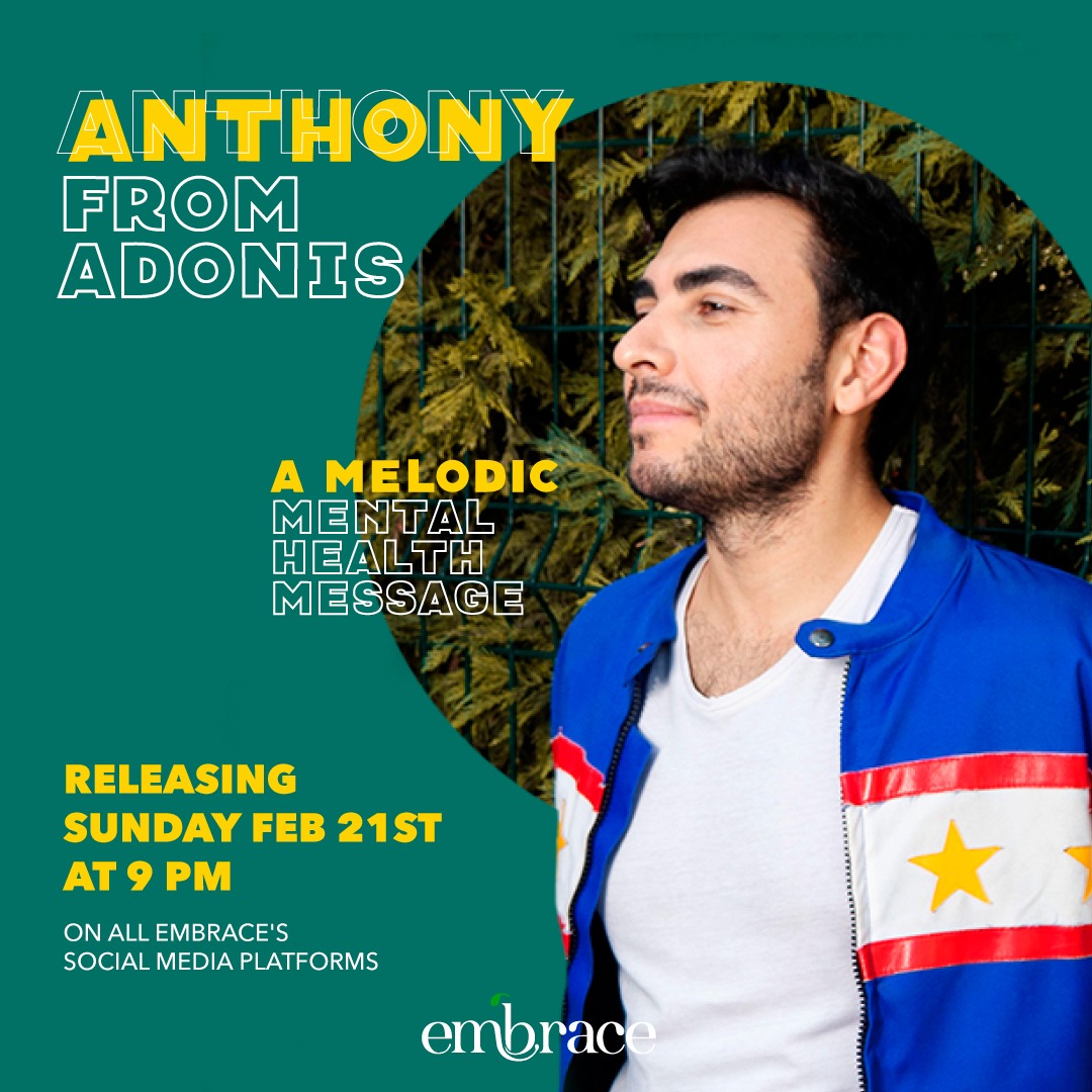 Music For Mental Health Vol.3 will feature an artist whose thoughts, values and emotions are inescapably represented in his work – and on some occasions, intentionally depicted.
@anthonyfromadonis is creating a personalized message for Embrace. Stay Tuned!
#MusicForMentalHealth https://t.co/t8JMhOQ5w3