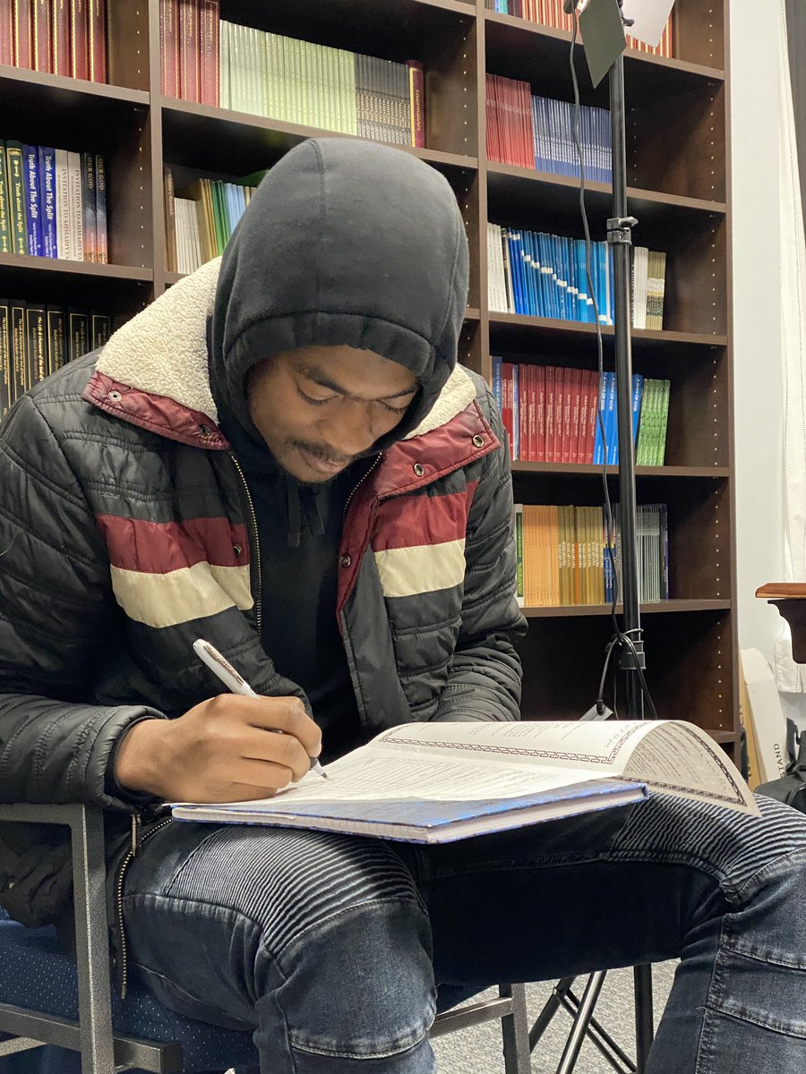 ImamADibba's tweet photo. 19 yo former Jehovah witness/new passionate Muslim

For over a year we discussed, studied, questioned Ahamadiyyat &amp; PRAYED together. Everything made sense, always - he’d say

Then, the Holy Prophet came in his dream and introduced him to the #PromisedMessiah 🤗

Baiat Day ✅ https://t.co/rFoXIj1mZR