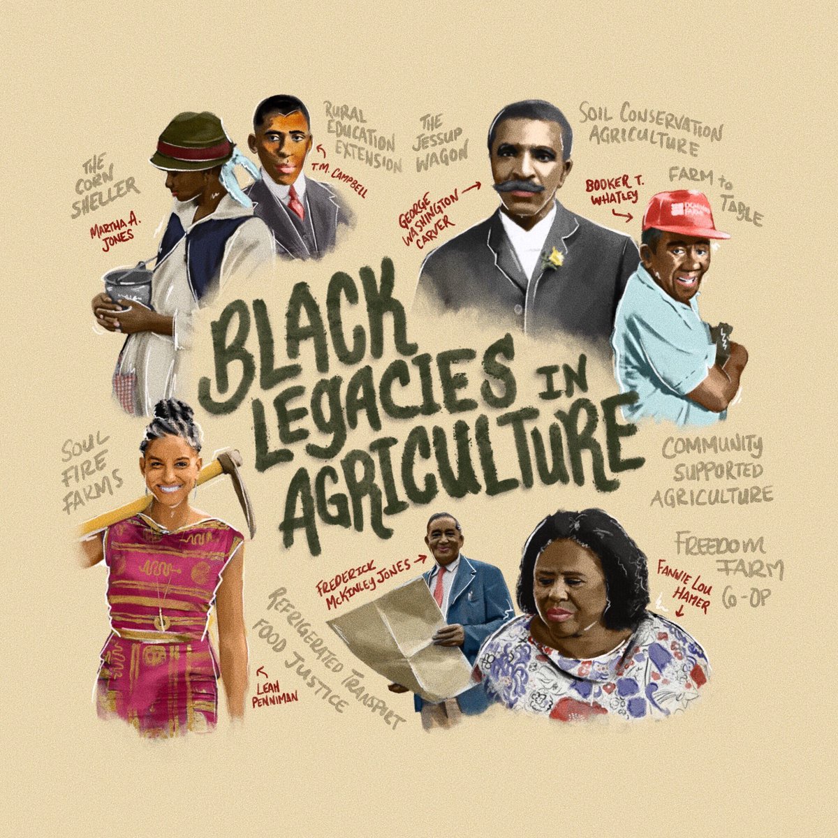 I loved coming up with this micro-campaign for  @plantwpurpose for Black History Month and it was a good reminder of how indebted I am to many who don’t receive proper credit.