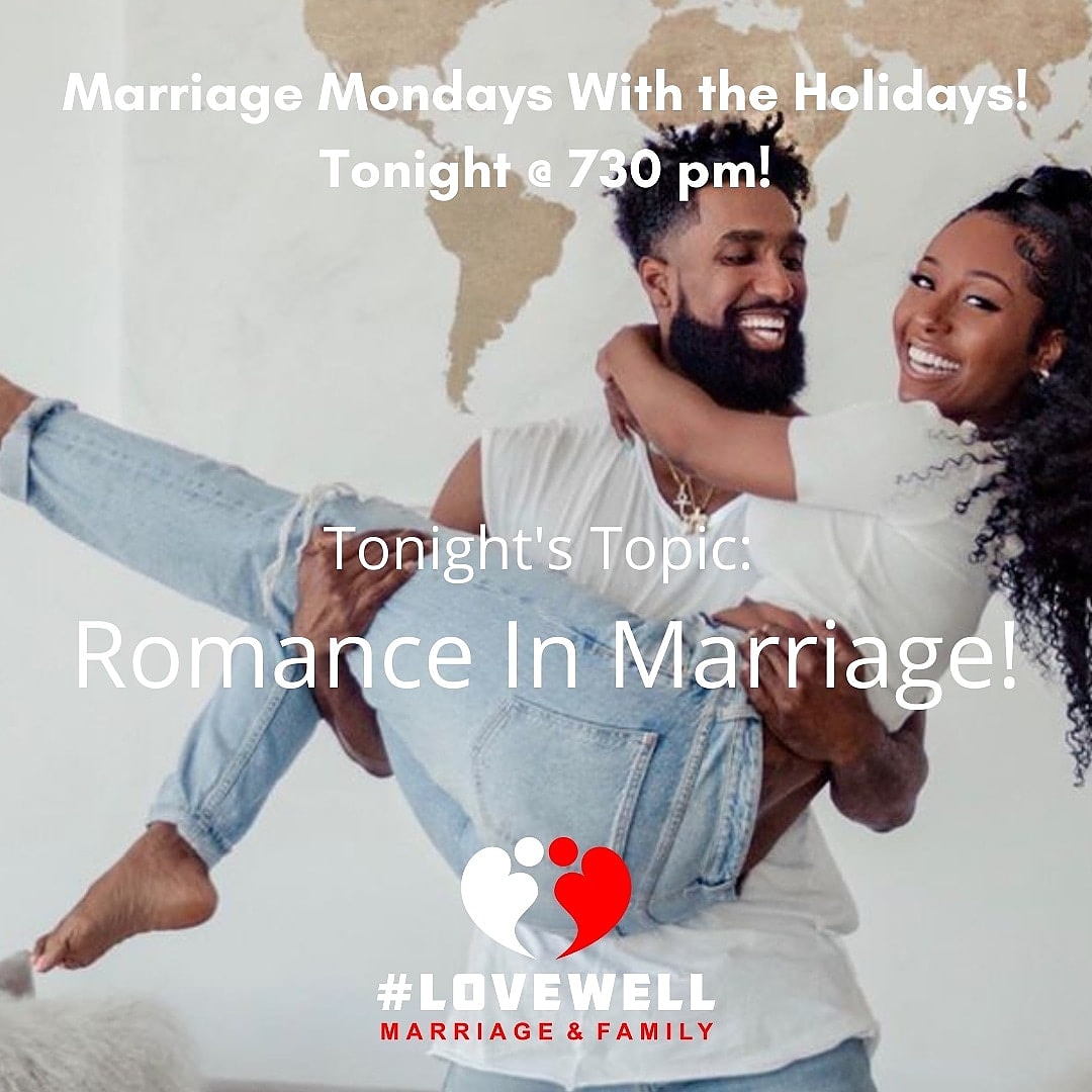 AndLovewell's tweet photo. PLEASE SHARE!
Engaged and Married Couples! It's almost time for Marriage Mondays with the Holidays!
We're continuing to bring the F.I.R.E. - Fun, Intimacy, Romance &amp; Expectations in February!
Hang out with us tonight as we discuss Romance. #MarriageMondays #TeamHoliday #LoveWell https://t.co/B4HiPetX2j