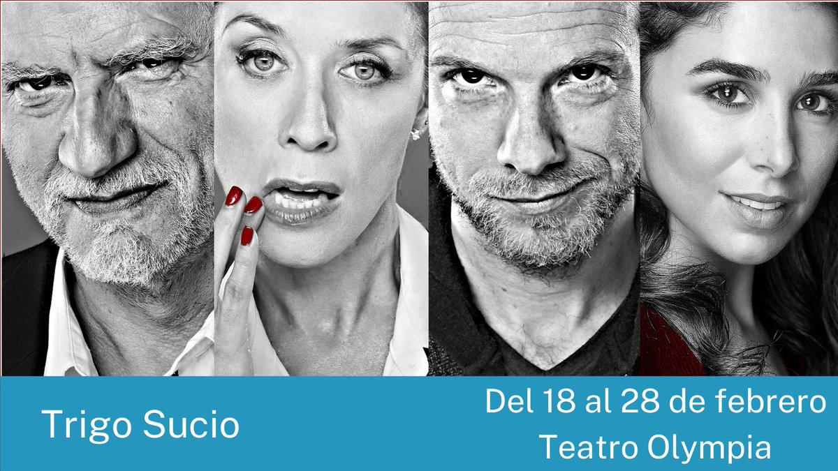 ⚡️Esta semana #TrigoSucio aterriza en @teatroolympia⚡️
@nanchonovo 
@evaisantaf 
@RamalloFernando 
#CandelaSerrat

#Elteatroesseguro 
teatro-olympia.com/trigo-sucio