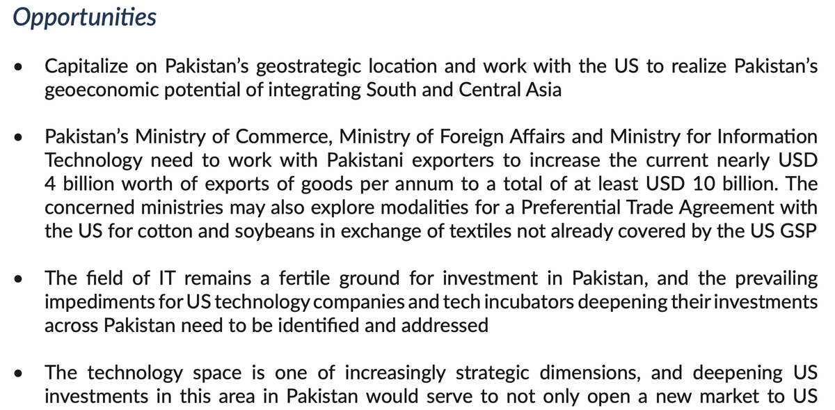 4. Routine trade development (outside of trade wars) is not sexy so policy proposals often ignore it. But this report identifies opportunities for the Trade Development Authority of Pakistan (TDAP) to increase exports under the US GSP program.