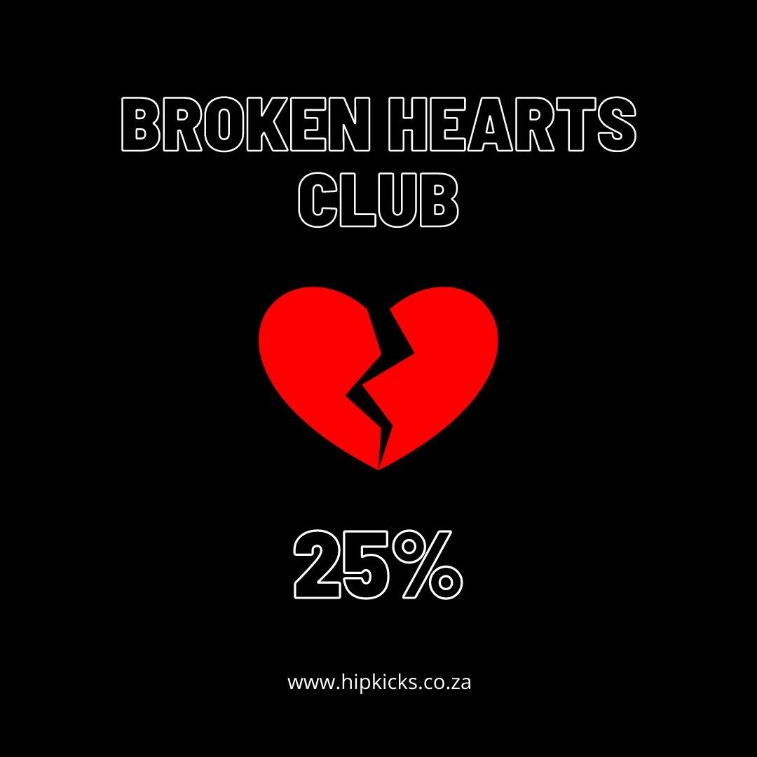 TheHipkicks's tweet photo. Haven’t received a valentine’s day gift?💔
We’ve got you covered!

Use the promo code BROKENHEARTS at checkout to receive a 25% discount.

T’s &amp; C’s apply.

https://t.co/kfyR9lAmdn https://t.co/ERgtnrzo0h