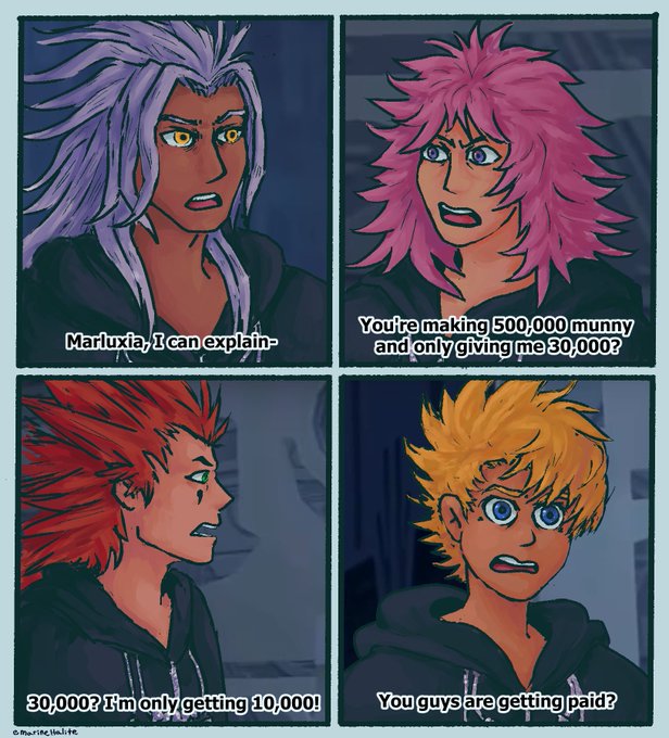 joke's on all of them, xigbar has been laundering organization funds the whole time 