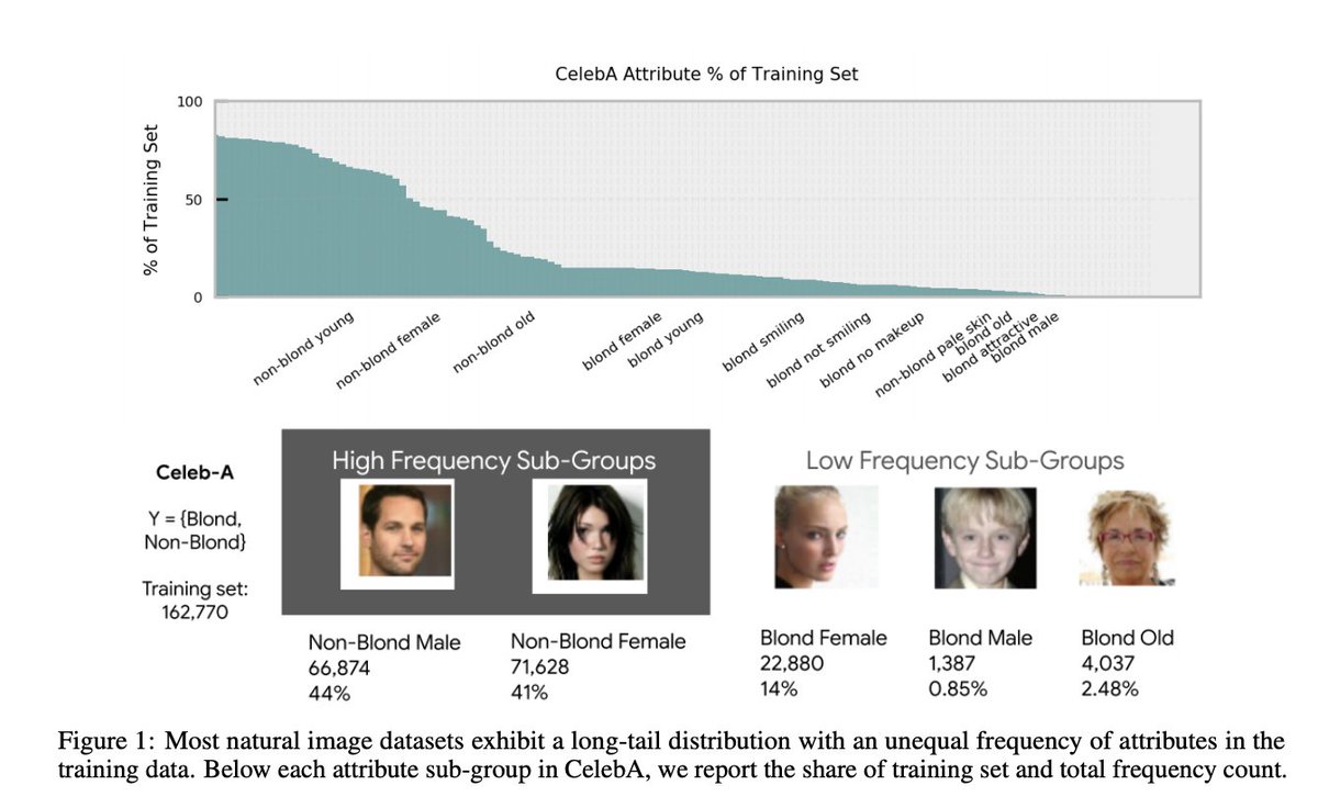 We show this in our work on compression.Pruning and quantizing deep neural networks amplifies algorithmic bias. https://arxiv.org/abs/2010.03058  and  https://arxiv.org/abs/1911.05248 