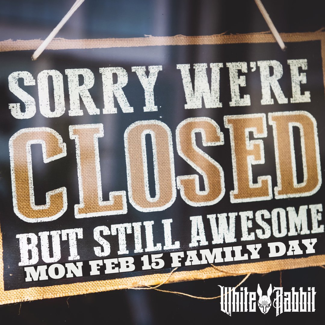We will be closed today, Monday February 15, for the Family Day holiday so that our staff can spend time with their loved ones. Open Tuesday at 4pm for takeout! Dine in resumes Wednesday Feb 17!!