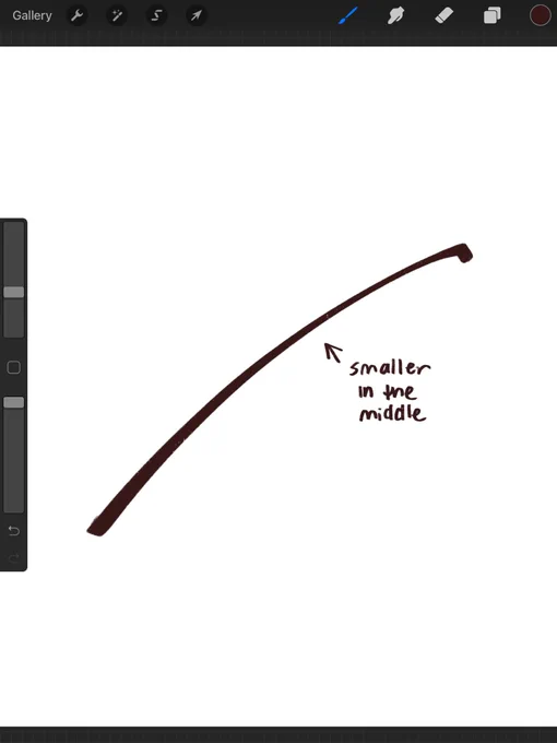 What's the procreate setting thing that does this to pens does anyone know ?? I don't even know what to call it 

I have one that does this but I don't know how to make it like that myself 

It goes smaller in the middle as you do faster strokes like a gel pen or something 