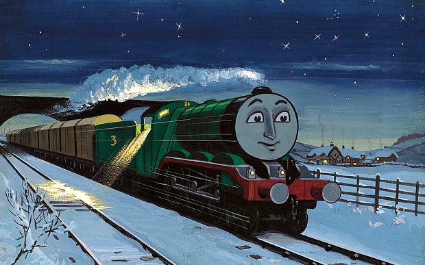 It's quite odd how Henry has become so heavily associated with 'The Flying Kipper' train. I think it's implied in the original story that it's just his turn to take it, rather than it being a regular occurrence.