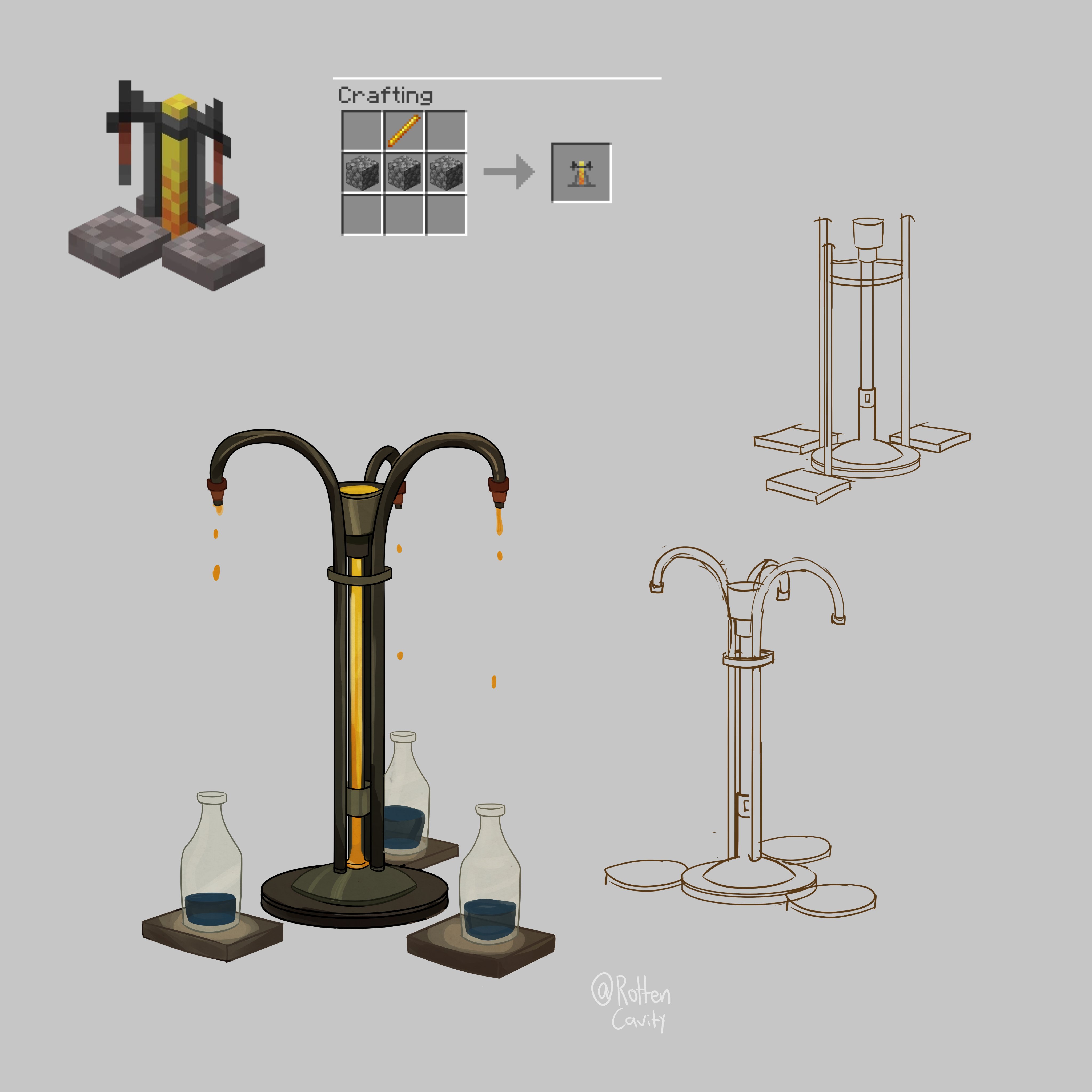 cavity-minecraft-on-twitter-drawing-a-minecraft-block-but-realistic
