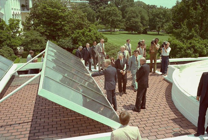 _Cenergy's tweet image. On this @PresidentsDays, #FactsMatter Jimmy Carter was the first president to put #Solar panels on the White House in 1979? "It can be just a small part of one of the greatest and most exciting adventures ever undertaken by the American people." #solarpower #sustainability