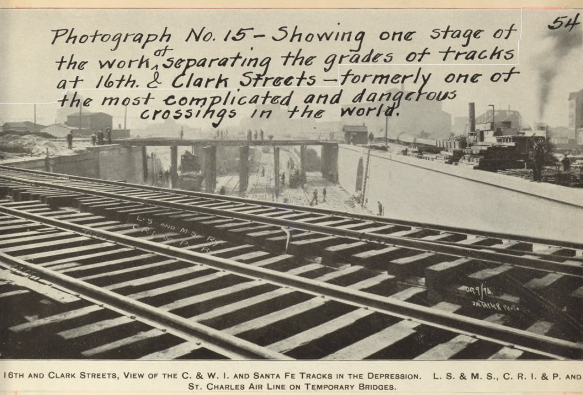 There are a bunch of photos of how grade separation led to some of the most dangerous crossings in the world getting untangled. Just makes me think of CREATE & how it is being criminally underfunded.18/