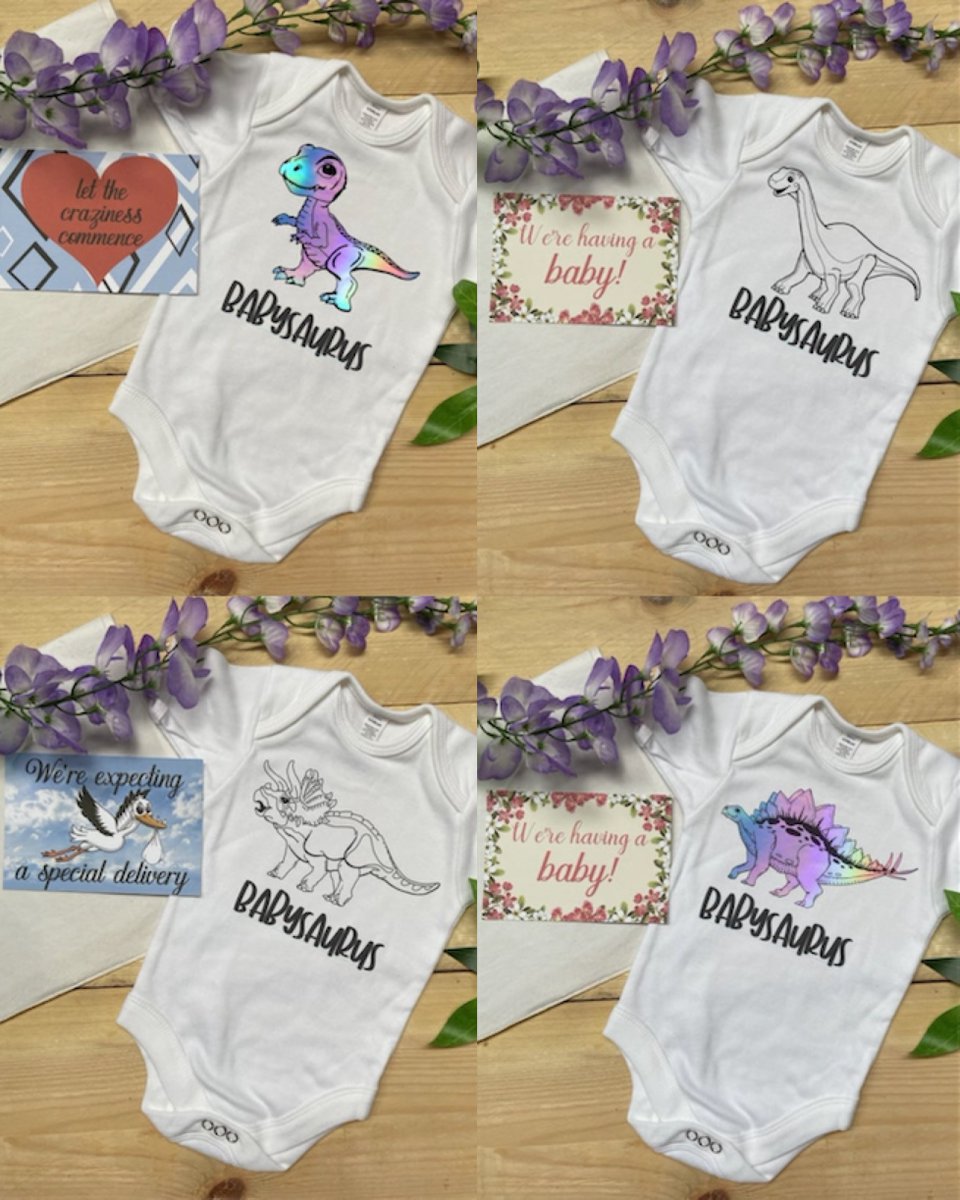 BABYSAURUS IS ON THE HORIZON!
To go alongside our Mamasaurus collection on our main Etsy page we’ve brought out Babysaurus babygrows for all our tiny rawrsome supporters!
etsy.com/uk/shop/Vcre8i…
#baby #gifts #pregnant #SmallBusiness