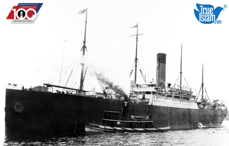 Mufti Sadiq set sail from England on Jan. 26, 1920, aboard the SS Haverford. During his sea voyage to America, he preached the message of the Holy Prophet of Islam and the Promised Messiah, converting men from Bosnia, England, Syria and China. (7/16)