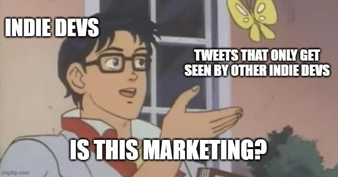 farplanetgames's tweet photo. Any other indie devs feel this way sometimes?

#indiedev #indiegame #indie #marketing #gamedev #unity3d #unrealengine #gaming https://t.co/sHnETdfpG2
