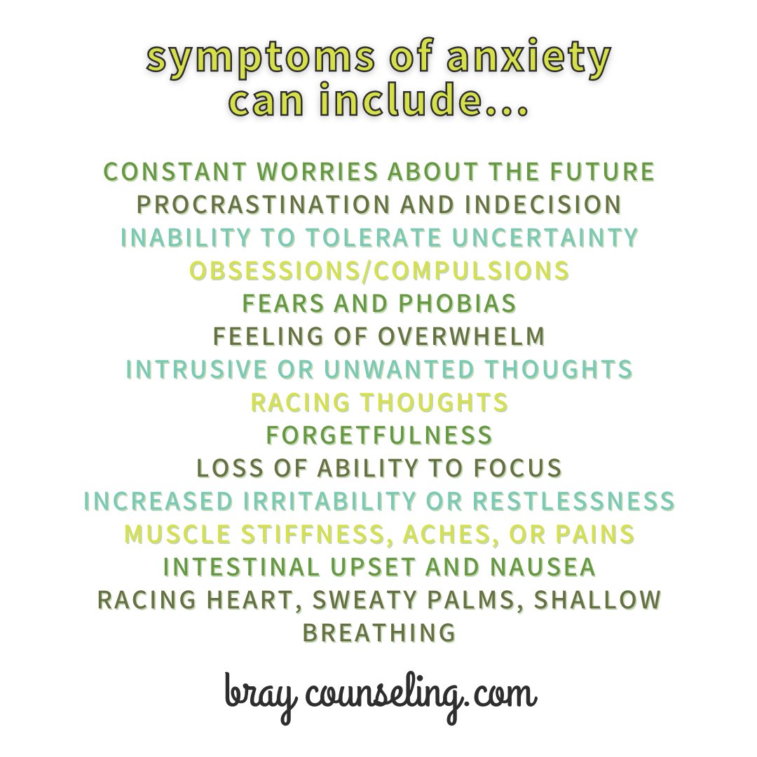 Anxiety may be affecting your job performance, school work, or personal relationships. It can seem like everything is an uphill battle and you are growing more and more uncertain about the future.
Learn more here: buff.ly/2CDA731