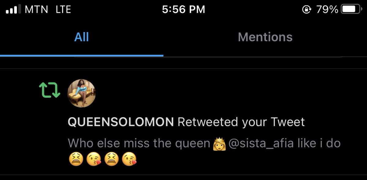 esm_touch's tweet photo. Awwwn @sista_afia miss me too i can tell by her retweet😻😻 https://t.co/oWCSrznBrv