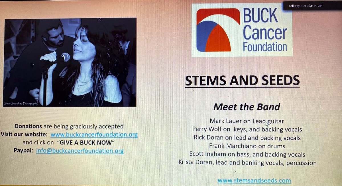 BuckCancerFund's tweet photo. Thank you to the all the attendees, speakers, and bands who participated in our Let’s Get #VirtualHappyHour Friday night! 🕺🥂 We had so much fun! #Virtual #CancerResearch #fundraiser https://t.co/kclmRqWFRr