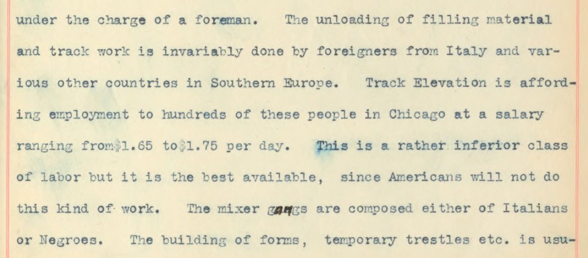 Penultimate post in this thread. It's impossible to read something from 100+ years ago & not come across examples of racism & xenophobia.Which is a reminder to MAGA Italian-Americans, your forebearers were the coworkers & allies of African-Americans, so support BLM instead.20/
