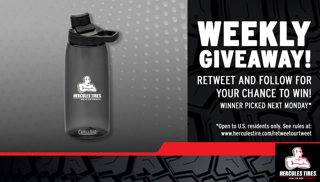 RT & follow #HerculesTires to enter to win this 32oz. @CamelBak Chute Mug. Rules: bit.ly/3qHqIit #win #giveaway