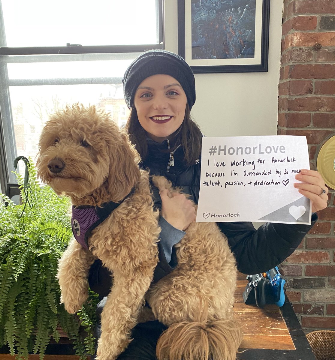 tyler_Carls0n's tweet photo. I love working for Honorlock because everyone on the team is ready and willing to help. They care about your growth and professional development. Has values I can stand by 🥰❤️ #honorlock #honorlove #lovemyjob #passion #commitment #dedication #teamwork #DogsMakeEverythingBetter https://t.co/Ka4EOAPk1l
