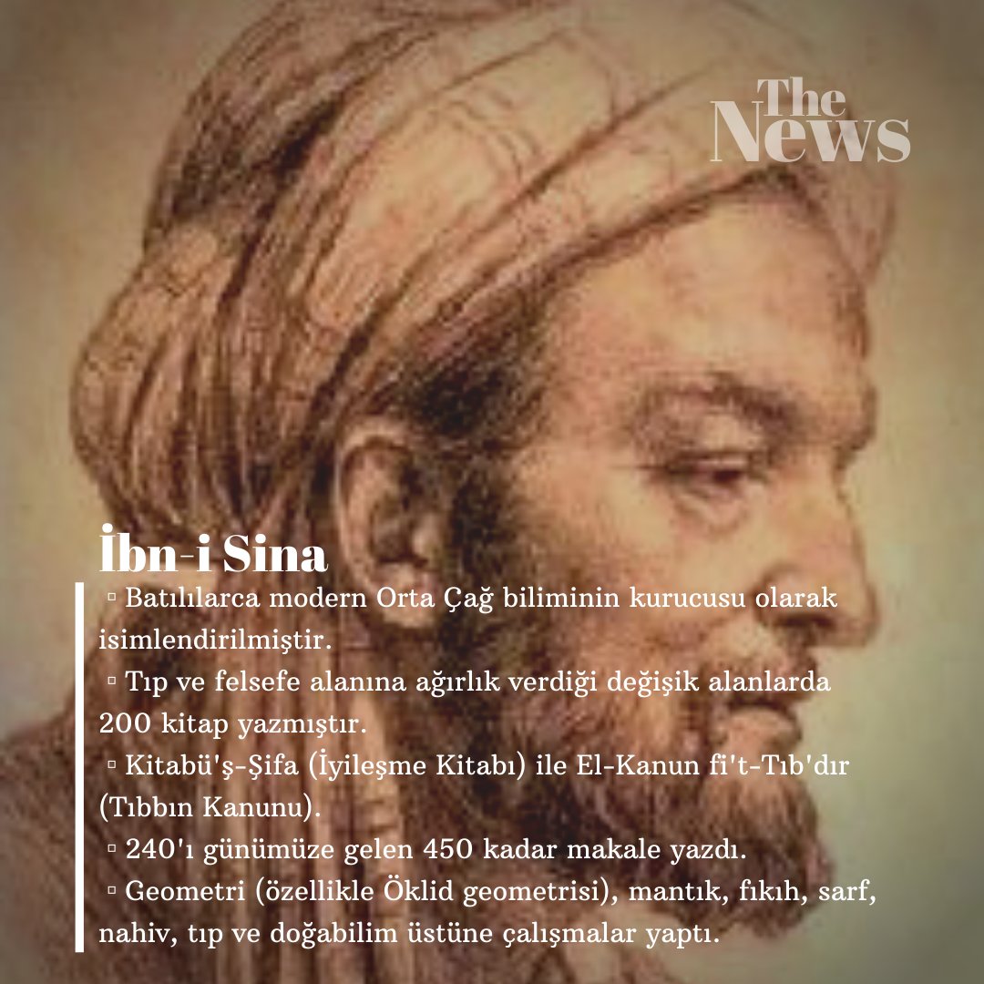 Batılılarca,  'Büyük Üstad' ismi ile tanınan İbn-i Sina hakkında birkaç bilgi :)