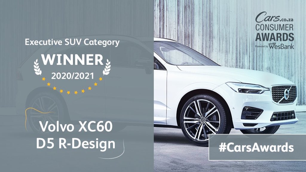 YMusi007's tweet photo. Double win for @volvocar_SA
With the XC60 winning the Executive SUV and the XC40 winning the Premium Crossover category  

Btw I'm a big fan of the XC60 😍 , congratulations 🎈 

@CarsSouthAfrica @WesBank #CarsAwards https://t.co/MbITxsQCiB