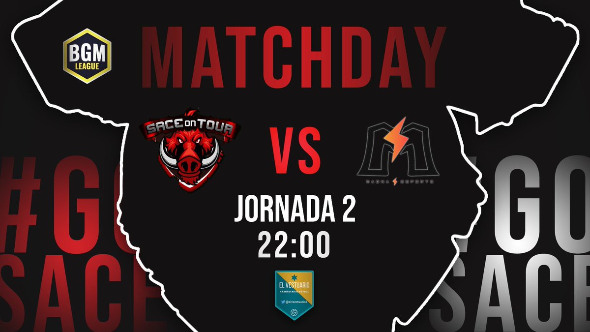 🏆MATCHDAY🏆

🎮 | #ClashRoyale
🏆 | <a href="/BGM_League/">BGM</a> J2
⏰ | 22:00 🇪🇸
⚔  | <a href="/MagnaEsport/">MAGNA ESPORTS</a>
📺 twitch.tv/bgm_leaguetv

Una nueva jornada, tras la victoria en la primera jornada, queremos seguir sumando victorias a nuestro casillero. 

#GoSace🐗